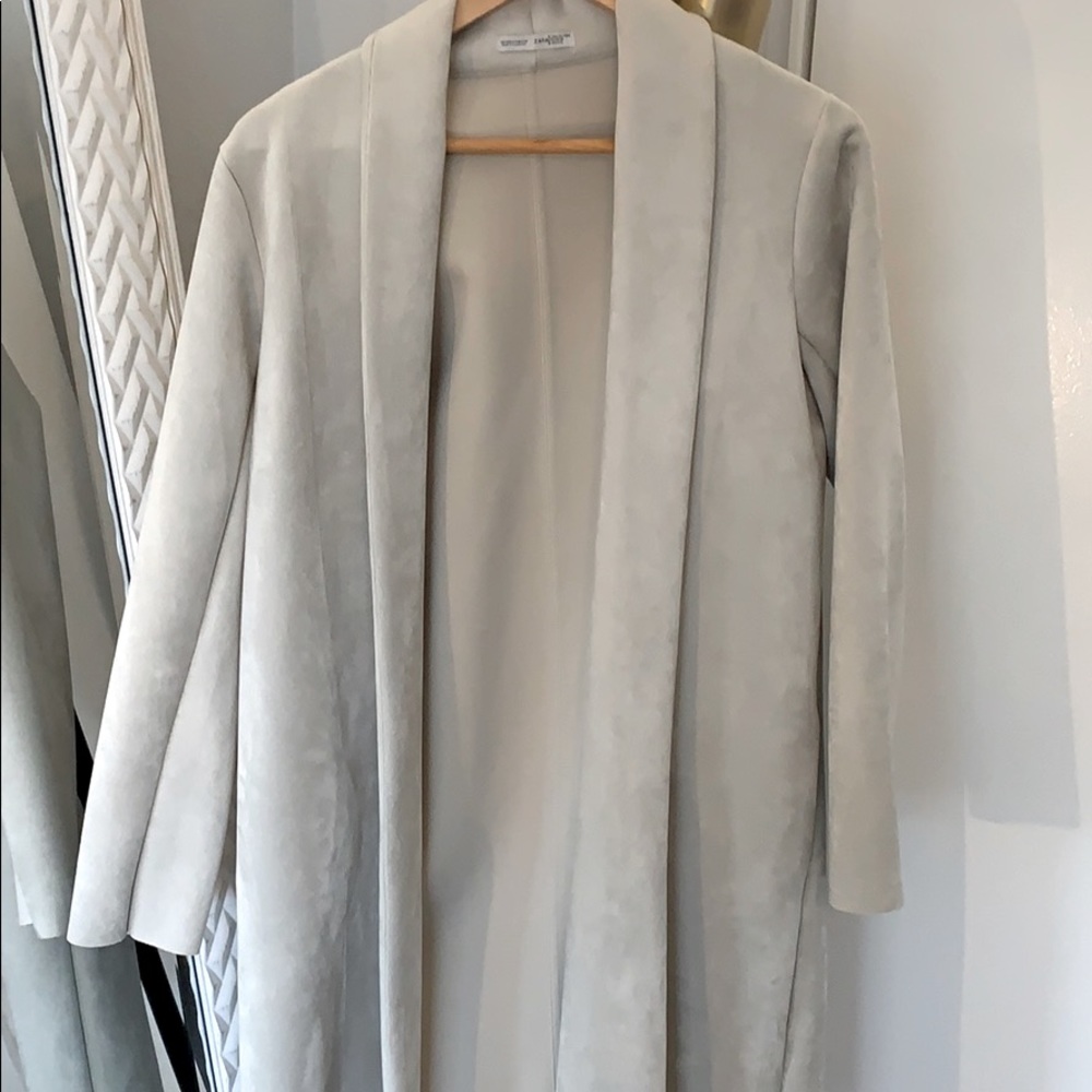 Long line dress coat